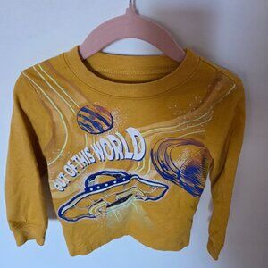 Carter's Toddler Long Sleeve Tee - Size 2T - Mustard "Out of This World"